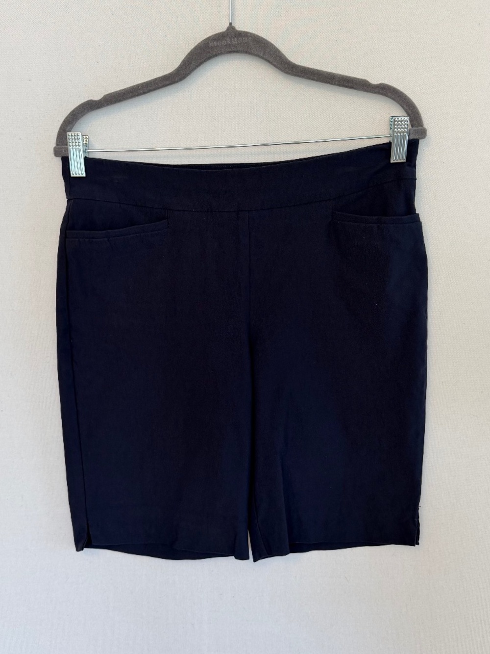 CHICO’S Size 0.5 US 6 Navy Blue Pull On Bermuda Shorts